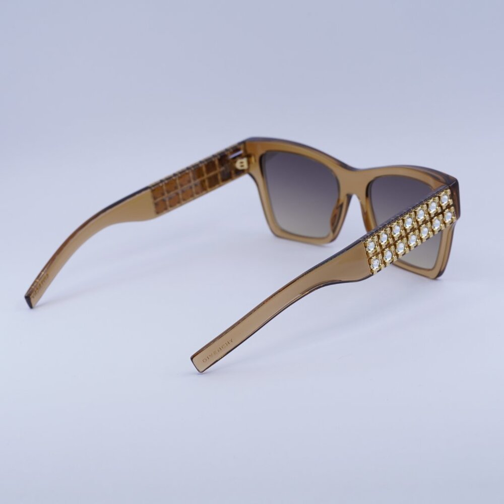 🕶️ New Givenchy GV40076I 57B Sunglasses - Transparent Beige Frame - Picture 9 of 10